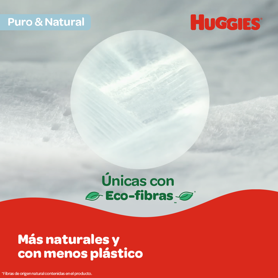Huggies Toallitas Húmedas Puro Y Natural 3 Packs X 80 Unidades